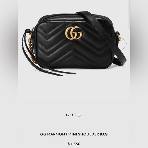 Gucci Handbags - Gucci Marmont Mini Shoulder Bag
